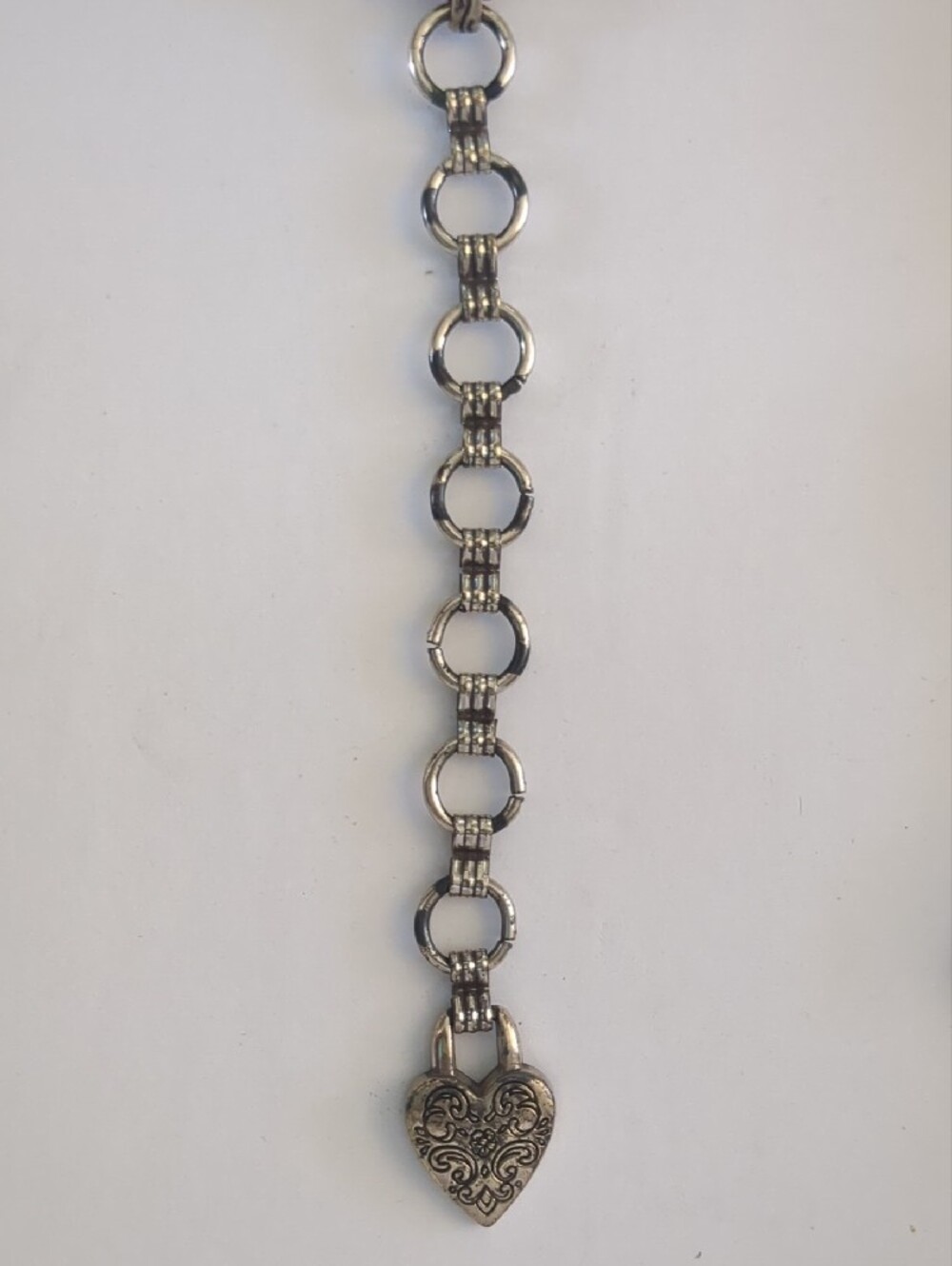 Vintage 1996 Brighton Tortoiseshell Acrylic Link Belt Antique Silver Accents - Picture 3 of 10